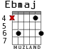 Ebmaj для гитары - вариант 4