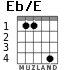 Eb/E для гитары - вариант 1