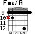 Em6/G для гитары - вариант 7