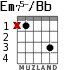 Em75-/Bb для гитары - вариант 2
