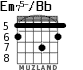Em75-/Bb для гитары - вариант 3