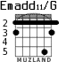 Emadd11/G для гитары - вариант 3