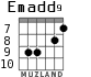 Emadd9 для гитары - вариант 5