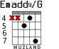 Emadd9/G для гитары - вариант 5
