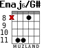 Emaj6/G# для гитары - вариант 2