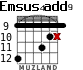 Emsus4add9 для гитары - вариант 7