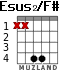 Esus2/F# для гитары - вариант 1