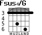 Fsus4/G для гитары - вариант 1