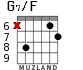 G7/F для гитары - вариант 3