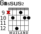 Gm6sus2 для гитары - вариант 5