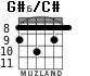G#6/C# для гитары - вариант 3