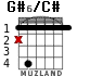 G#6/C# для гитары - вариант 1