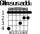 G#m7sus2add11 для гитары - вариант 2
