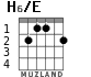 H6/E для гитары - вариант 1