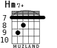 Hm7+ для гитары - вариант 7