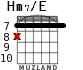 Hm7/E для гитары - вариант 6