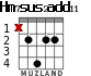 Hm7sus2add11 для гитары - вариант 2