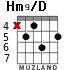 Hm9/D для гитары - вариант 2