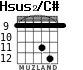 Hsus2/C# для гитары - вариант 3