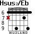 Hsus2/Eb для гитары - вариант 3