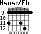 Hsus2/Eb для гитары - вариант 4