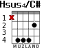 Hsus4/C# для гитары - вариант 2