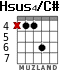 Hsus4/C# для гитары - вариант 6