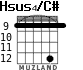 Hsus4/C# для гитары - вариант 9