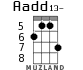 Aadd13- для укулеле - вариант 2