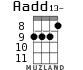 Aadd13- для укулеле - вариант 5