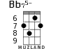 Bb75- для укулеле - вариант 3