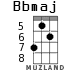 Bbmaj для укулеле - вариант 4