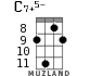 C7+5- для укулеле - вариант 6