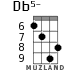 Db5- для укулеле - вариант 4