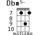 Dbm5- для укулеле - вариант 7