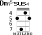 Dm75-sus4 для укулеле - вариант 4