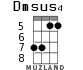 Dmsus4 для укулеле - вариант 5