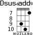 Dsus4add9 для укулеле - вариант 5