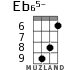 Eb65- для укулеле - вариант 4