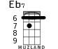 Eb7 для укулеле - вариант 3