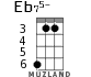 Eb75- для укулеле - вариант 3