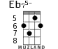Eb75- для укулеле - вариант 4