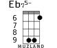 Eb75- для укулеле - вариант 5