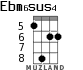Ebm6sus4 для укулеле - вариант 3