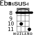 Ebm6sus4 для укулеле - вариант 4
