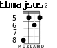 Ebmajsus2 для укулеле - вариант 2