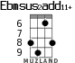 Ebmsus2add11+ для укулеле - вариант 5