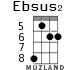 Ebsus2 для укулеле - вариант 3