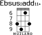 Ebsus2add11+ для укулеле - вариант 5