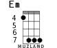 Em для укулеле - вариант 3